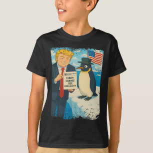 T-shirt Trump impose le droit de douane Manchot Anime Poli