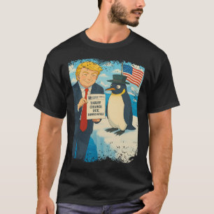 T-shirt Trump impose le droit de douane Pingouin Anime Pol