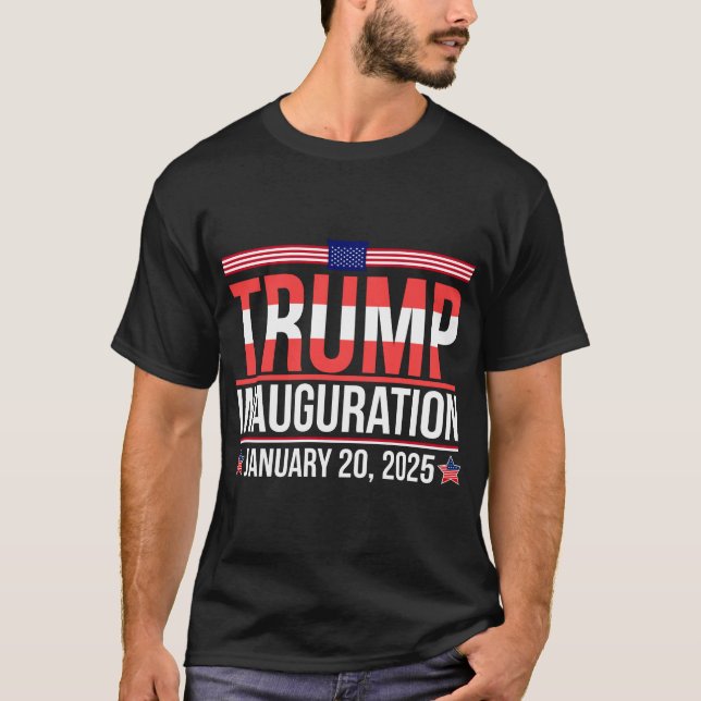 T-shirt Trump Inauguration Hommes Mode vêtements T chemise (Devant)