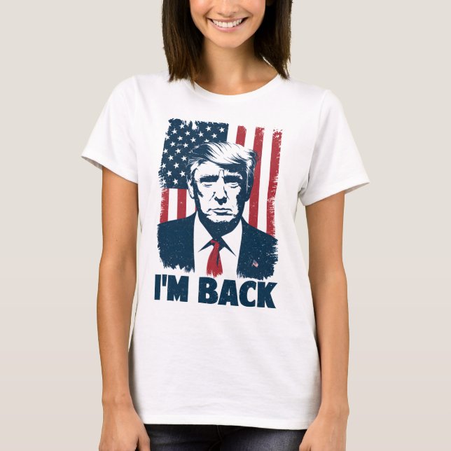 T-shirt Trump Je suis le Président de la République Tchèqu (Devant)
