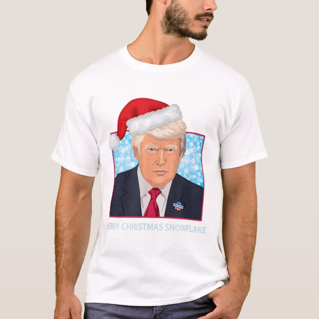 T-shirt Trump, joyeux bonjour de noël politique (Devant)