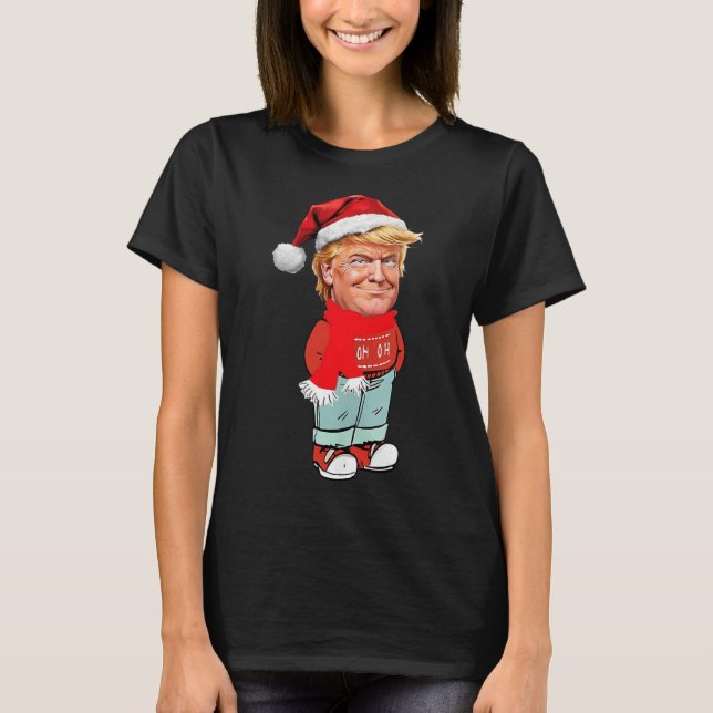 T-shirt Trump Juste Un Gars Chill Drôle Conception De Noël (Devant)