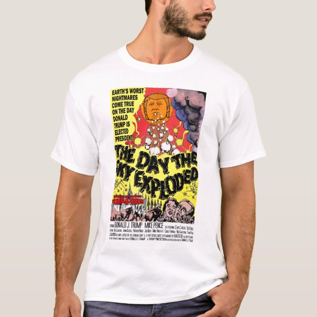T-shirt Trump - Le jour où le ciel a explosé (Devant)