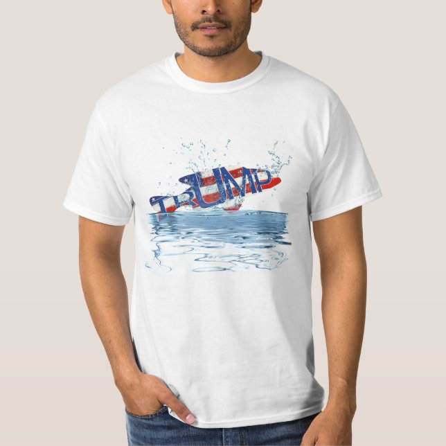 T-shirt Trump : le poisson indicateur dans l'eau (Devant)