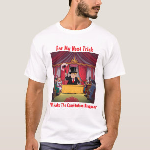 T-shirt Trump Magicien Disparaître Constitution Trick