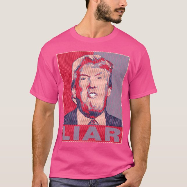 T-shirt Trump menteur Noël laid (Devant)