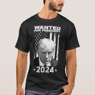 T-shirt Trump Mug Tiré Recherché Aux États-Unis Président