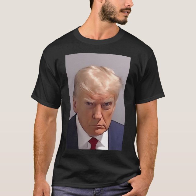 T-shirt Trump Mugshot (Devant)