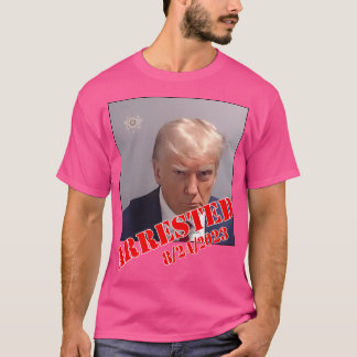 T-shirt Trump Mugshot Avec Date D'Arrestation Du Comté Ful