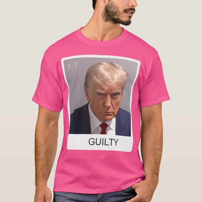 T-shirt Trump Mugshot Coupable (Devant)