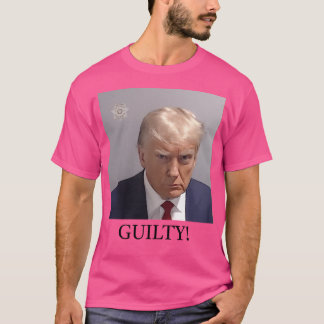 T-shirt Trump Mugshot Coupable