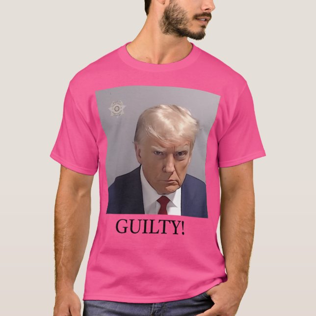 T-shirt Trump Mugshot Coupable (Devant)