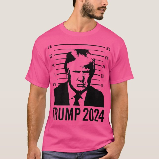 T-shirt Trump Mugshot Président 2024 (Devant)