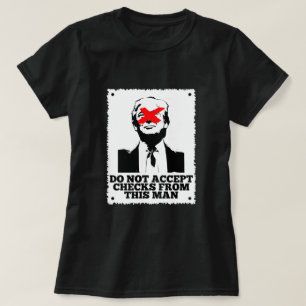 T-shirt Trump n'accepte pas les chèques