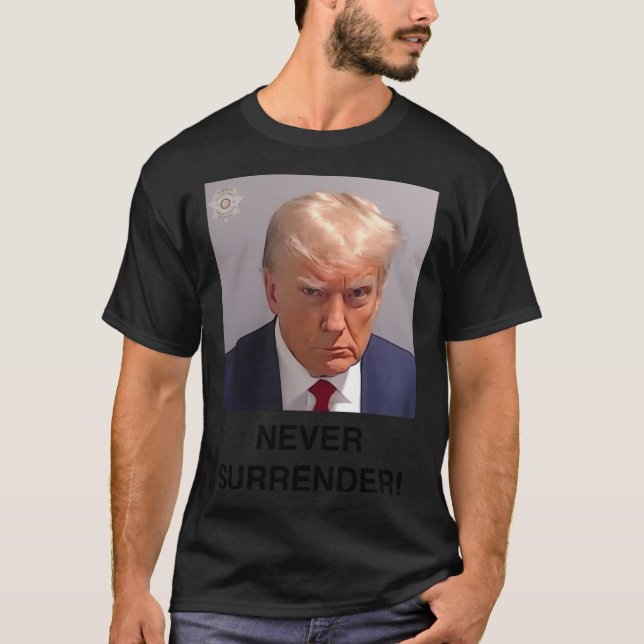T-shirt Trump ne cédera jamais (Devant)