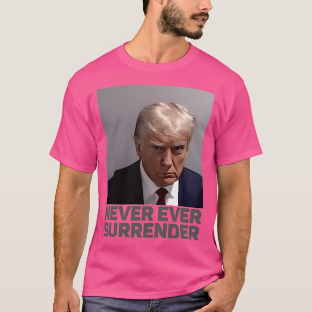 T-shirt Trump ne cédera jamais (Devant)