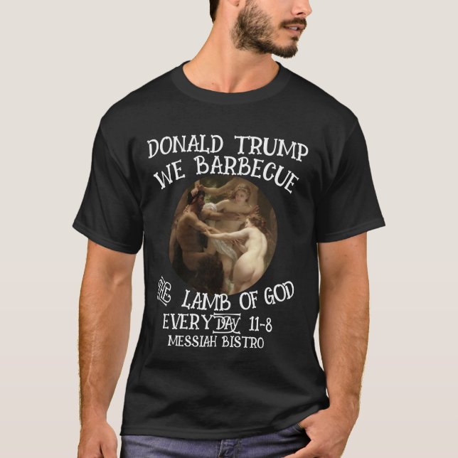 T-SHIRT TRUMP NOUS BARBECUE L'AGNEAU DE DIEU GAND ALTARPIÈ (Devant)