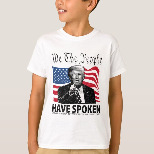 T-shirt Trump Nous, Le Peuple, Avons Parlé (Devant)