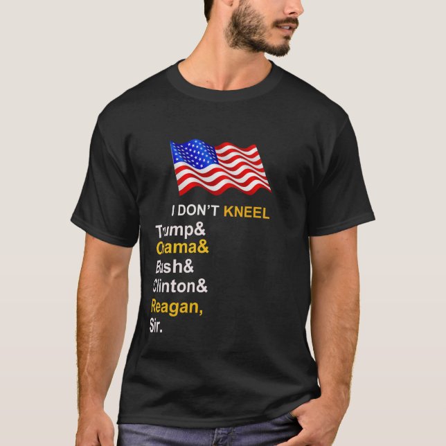 T-shirt Trump Obama Clinton Bush Reagan Sir Shirt. (Devant)