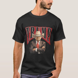 T-shirt Trump Occidental Cowboy Tee Take America Back Trum