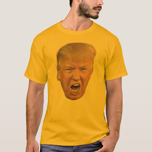 T-shirt Trump orange en colère (Devant)