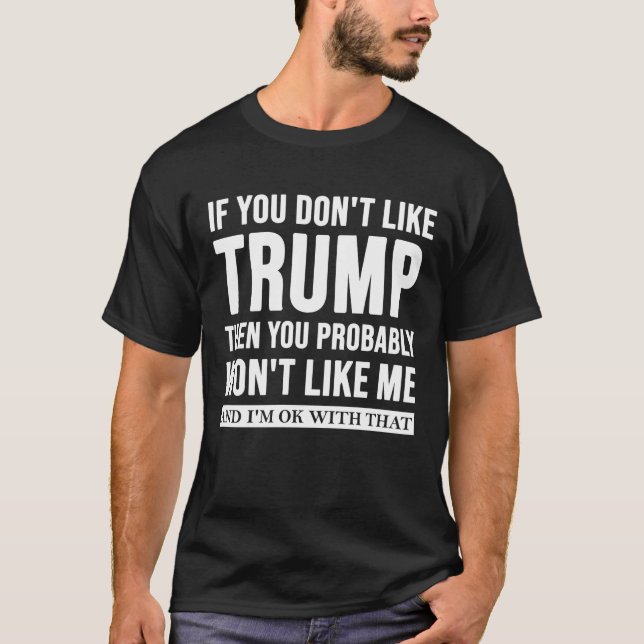 T-shirt Trump partisan républicain anti-libéral (Devant)