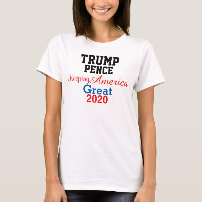 T-shirt Trump Pence Républicains 2020 (Devant)