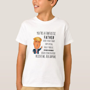 T-shirt Trump Père Funny Papa Fête des pères d'anniversair
