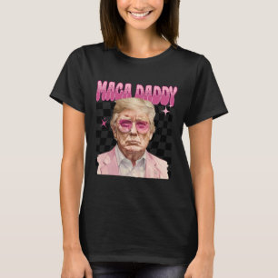 T-shirt Trump Pink Sungles Maga Daddy Funny Trump 2024