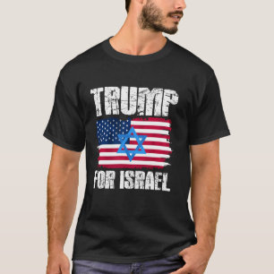 T-shirt Trump Pour Israël Les Juifs Républicains Donald Tr