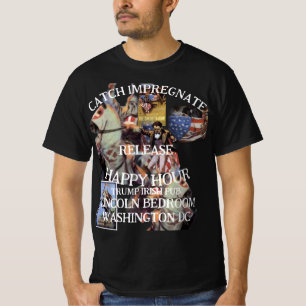 T-shirt Trump Poursuite Imprégner Cage Pub Irlandais Naiss