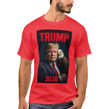 TRUMP PRÉSIDENT 2028 MAGA TEE 01