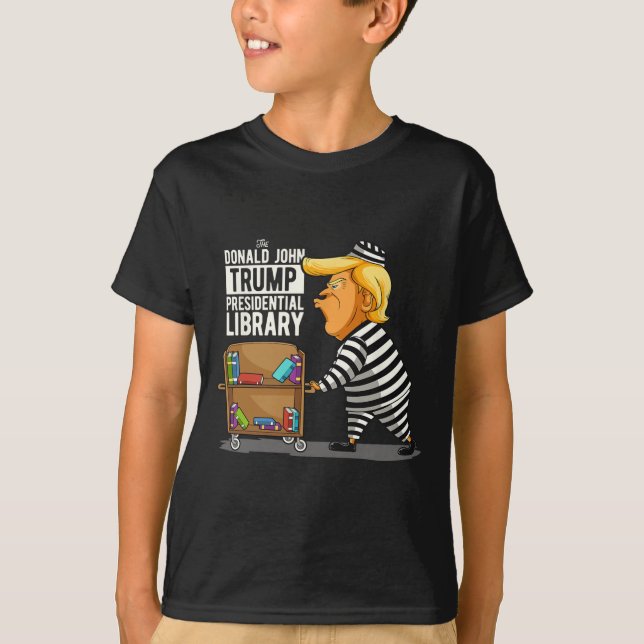 T-shirt Trump Presidential Library Funny Anti Trump (Devant)