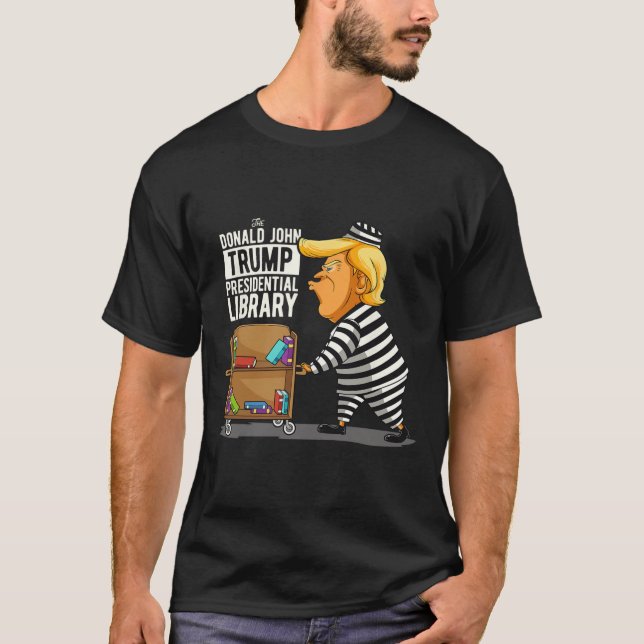 T-shirt Trump Presidential Library Funny Anti Trump (Devant)