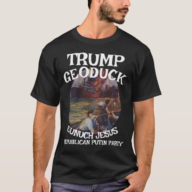 T-shirt Trump profane la tombe du capitaine Dan Albuquerqu (Devant)