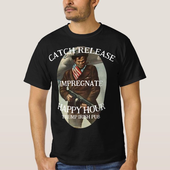 T-SHIRT TRUMP PUB SAISIR ENGROSSER LIBÉRER GRIL (Devant)