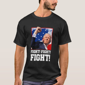 T-shirt Trump Rally Fight The Trump 2024 Supporters USA Me