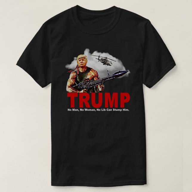 T-shirt Trump Rambo Amérique Humour républicain Patriotiqu (Design devant)