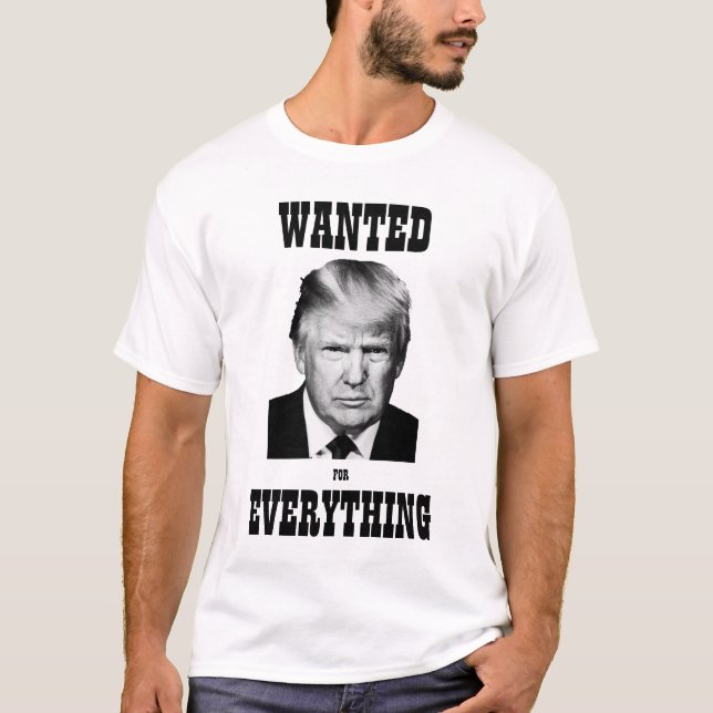 T-shirt Trump Recherché Poster Insurrection (Devant)