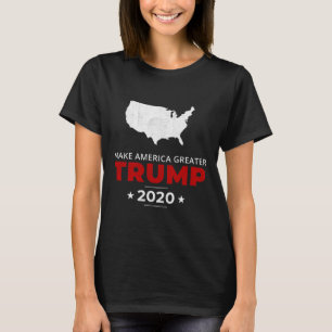 T-shirt Trump Rendre l'Amérique Plus Grande Pro Usa Conser
