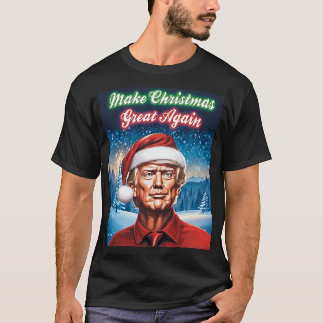 T-shirt Trump - Rendre sa grandeur à Noël (Devant)