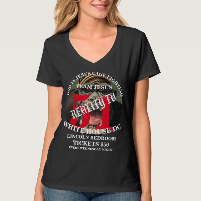 T-SHIRT TRUMP RÉPUBLICAIN COMBAT DE BOXE WASHINGTON DC (Devant)