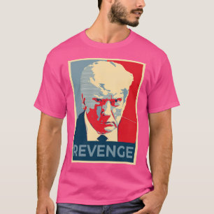 T-shirt Trump Revenge Mugshot Real - Mug S de prison offic