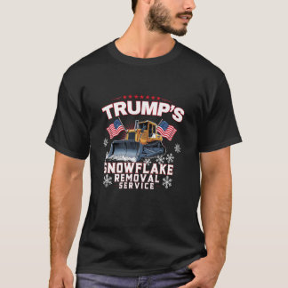 T-shirt Trump s Snowflake Service d'enlèvement Funny Long 