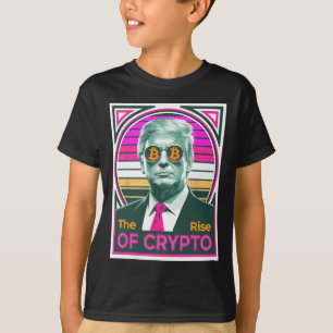 T-shirt Trump Sarcastique Montée De Crypto Bitcoin King Tr