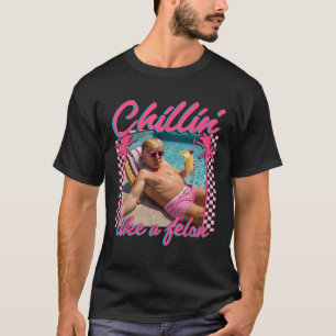T-shirt Trump Shirt Funny Chillin Comme Un Felon Trump 202