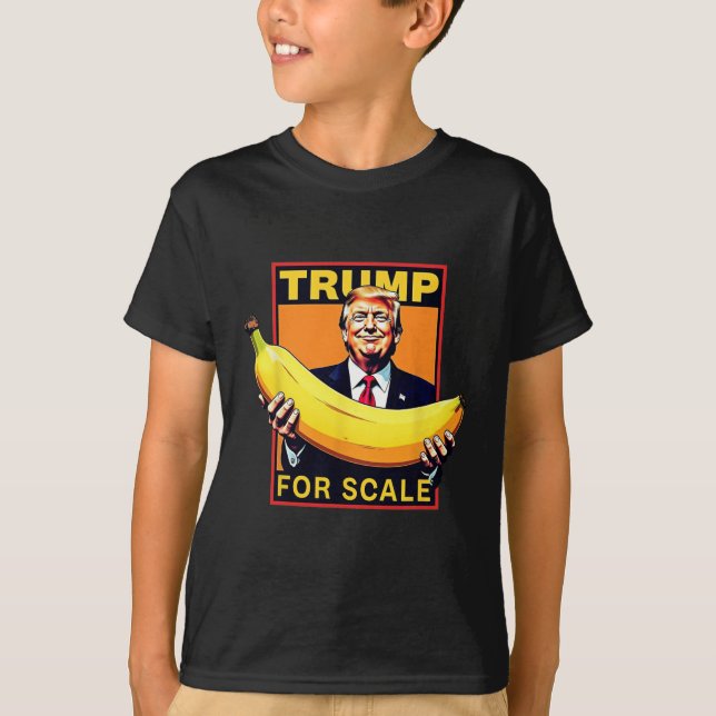 T-shirt Trump Son Banana (pour l'échelle) Starship Funny 2 (Devant)