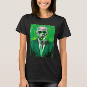 T-shirt Trump soufflant la bulle gomme Irlandaise Fête 17 