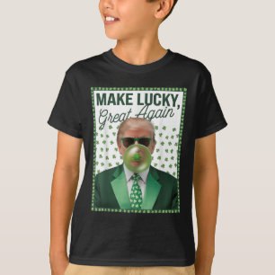 T-shirt Trump souffler la bulle gomme Saint-Patricks Jour 