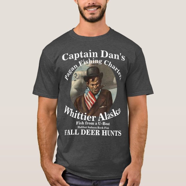 T-shirt Trump sous-marin pêche rivière Potomac capitaine D (Devant)